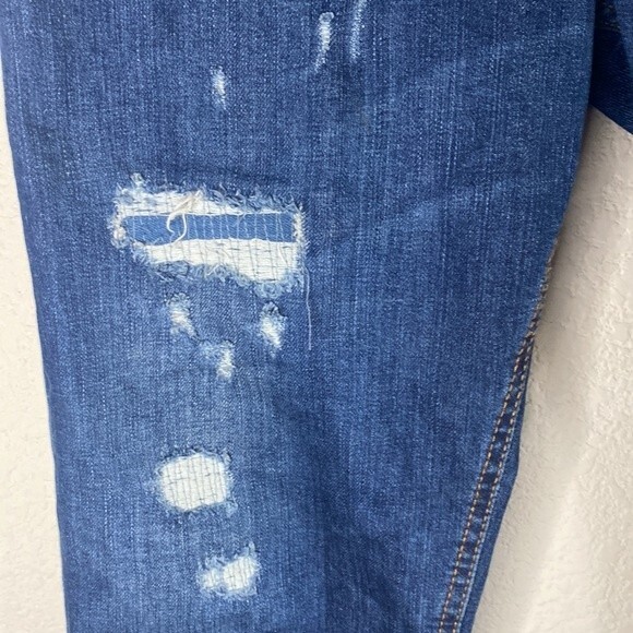 Italian why not brand Memphis distressed 33 womens stretchy Jean pants - Picture 5 of 12